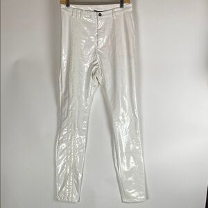 IVY PARK x Adidas Originals Latex Pants, WHITE Sz M  H45980 STAINED